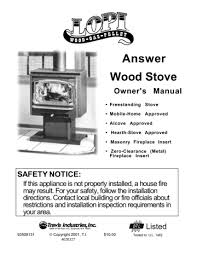 lopi answer answer wood stove owner s