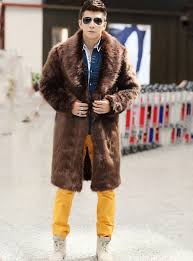 Men S Winter Coat Fur Coat Casual