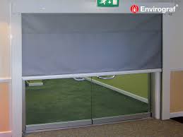 fire and smoke drop curtain automatic