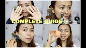 how to apply liquid foundation fingers