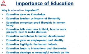 education in our life essay sch