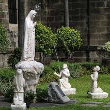 three children garden statue