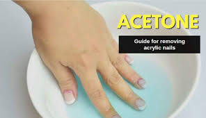 remove acrylic nails with acetone