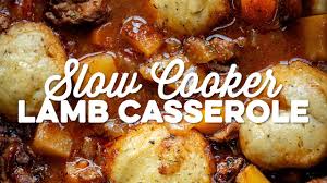 slow cooker lamb cerole with