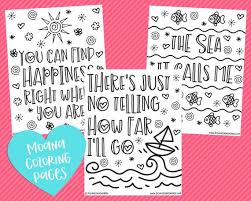 △ browse through all the available coloring pages to find your favorites to print out and color in! Moana Quote Coloring Pages Disney Coloring Page Moana Etsy