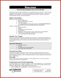 Job Resume Examples Good Resume Format