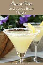 lemon drop martini with vanilla bean