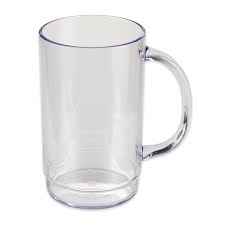 san cl 20 oz beer mug san plastic clear