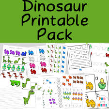 Dinosaur Preschool Printable Pack Fun With Mama