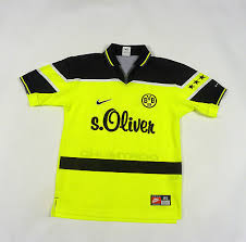 The dortmund soccer jerseys are available in many different styles to suit every taste. Borussia Dortmund 1997 98 Home Football Shirt Autograph Trikot Ebay