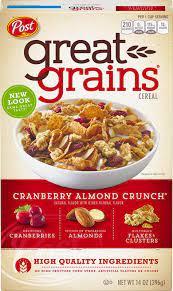 post great grains cereal cranberry