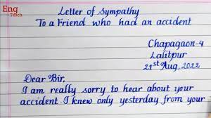 an accident sympathy letter