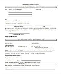 Sample Employment Verification Request Forms 9 Free Documents In