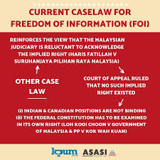 ^ pp v kok wah kuan 1 see the judgment of abdul hamid mohamad pca, federal court, putrajaya. Asasi Campaign Need To Know Current Caselaw On The Freedom Of Information In Malaysia Include Sivarasa Rasiah V Badan Peguam Malaysia The Court Of Appeal Interpreted Article 10 Of The Constitution Liberally