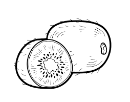 Color this kiwi brown, black and peach. The Kiwi Coloring Page Coloringcrew Com