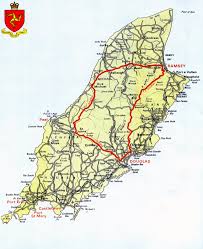Click on the image to increase! Large Scale Road Map Of Isle Of Man Isle Of Man Europe Mapsland Maps Of The World