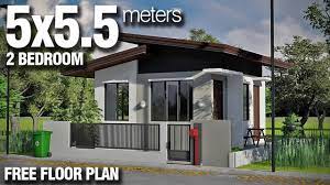 5x5 5 meters 2 bedroom modern bungalow