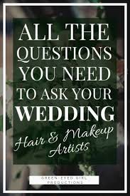 your wedding hair makeup artists