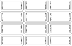 Blank Ticket Templates Magdalene Project Org