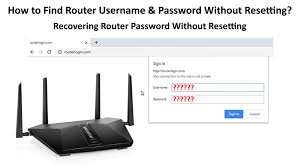 how to find router username pword