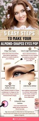 apply eye makeup for almond shaped eyes