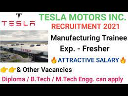 tesla motors hiring for manufacturing