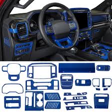 blue interior decoration trim cover kit