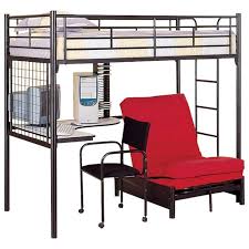 coaster youth twin futon bunk bed in