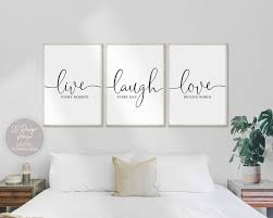 Live Laugh Love Prints 3 Piece Wall Art