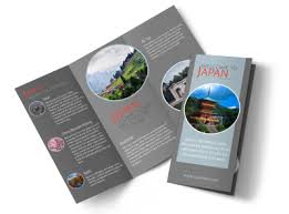 an travel tri fold brochure template