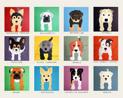 Dog Themed Nursery Wall Art Dog Print
