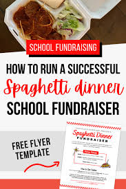 spaghetti dinner fundraiser how to run