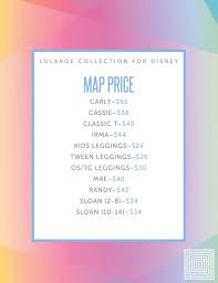 Pricing For The Lularoe Collection For Disney Lularoe