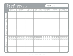 Printable Food Diary Template Log Free Templates Lupark Co
