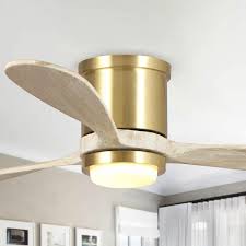 Copper Flush Mounted Ceiling Fan