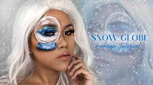 snow globe creative makeup look katt
