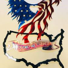 Patriotic Metal Wall Art Made In Usa