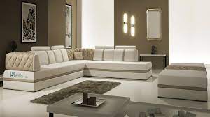 royal modern leather sectional with
