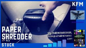 how to fix paper shredder jam video