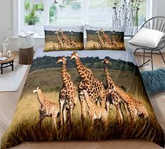 Giraffe Comforter Cover Twin Size