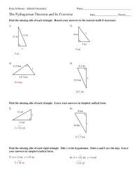 And since one angle's over ninety degrees, an obtuse triangle is what we see. Converse Of The Pythagorean Theorem Worksheet Promotiontablecovers