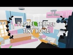 Want a blush home but you're not sure how to get the colors just right in adopt me? Adopt Me Pastel Themed Tiny Home House Speed Build Tour Easy Building Hacks Roblox Youtube Cute Room Ideas Tiny House Pastel House