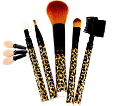 5pcs leopard makeup brush tradekorea