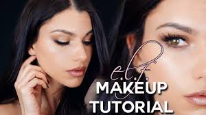 e l f cosmetics makeup tutorial using e