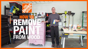 how to remove paint from wood the