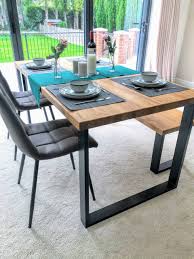 The oak dining table bench have prime qualities and discounts that give you value for money. Solid Oak Dining Table Chairs And Bench Set Poyta
