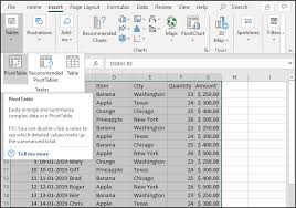 excel pivot tables tutorial how to