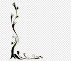 black and white flower template