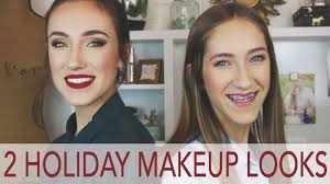 holiday makeup tutorial 2 looks