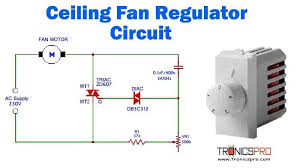 ceiling fan regulator circuit fan